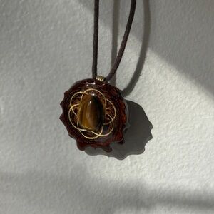 Third Eye Pinecone necklace✨🤎